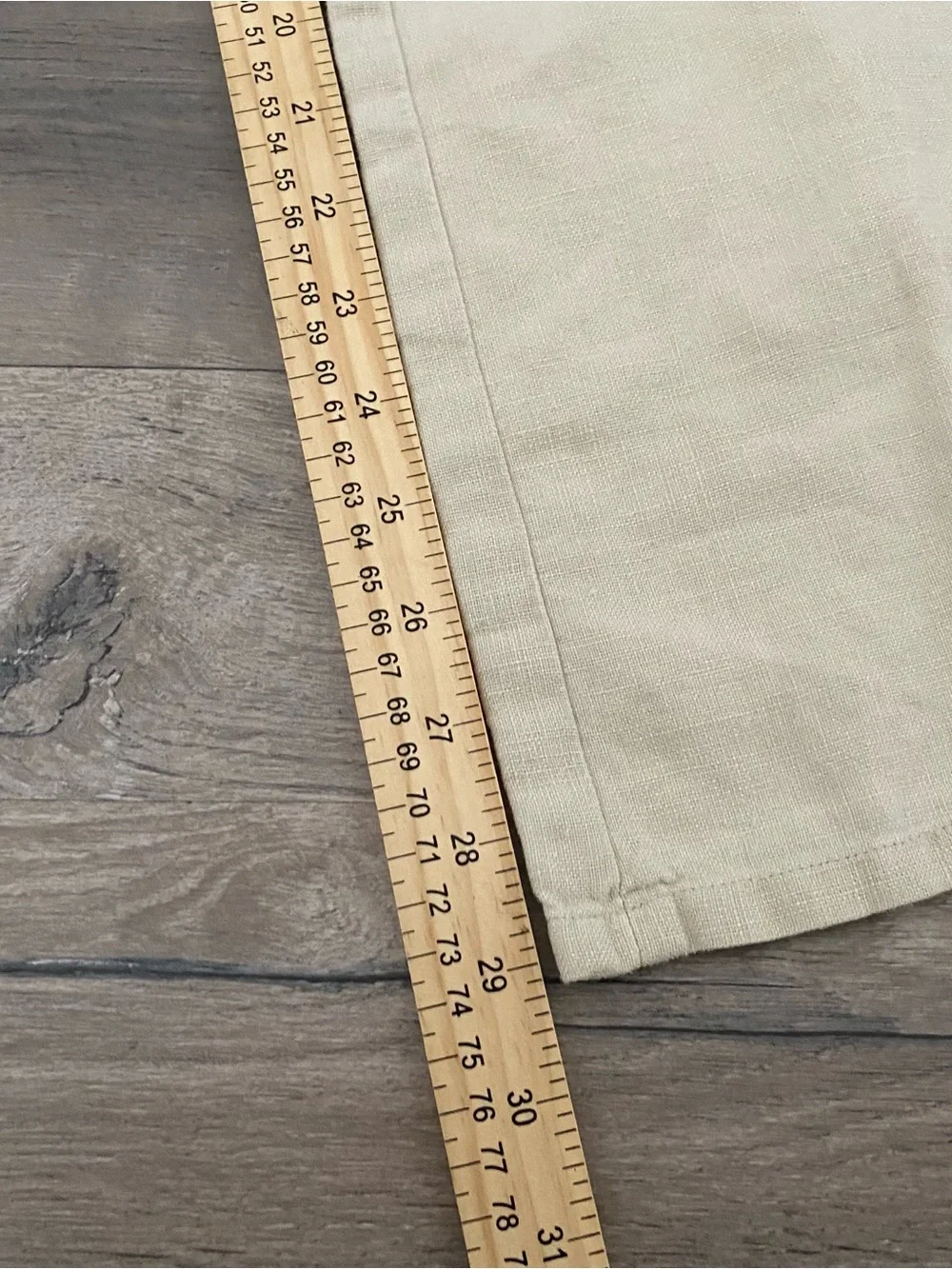 Vintage Banana Republic Cream 100% Linen Drawstring Pants Size 0